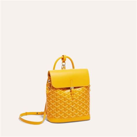 yellow mini goyard|Goyard mini backpack.